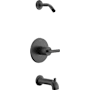 Delta Altado Monitor 14 Series Single Function Pressure Balanced Tub and Shower - Less Shower Head and Rough-In Valve Matte Black