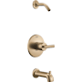 Delta Altado Monitor 14 Series Single Function Pressure Balanced Tub and Shower - Less Shower Head and Rough-In Valve Champagne Bronze