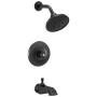 Delta Dorval Monitor 14 Series Single Function Pressure Balanced Tub and Shower - Less Handle and Rough-In Valve Matte Black