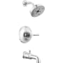Delta Broderick Monitor 14 Series Single Function Pressure Balanced Tub and Shower - Less Rough-In Valve Lumicoat Chrome