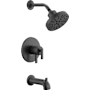 Delta Altado Monitor 17 Series Dual Function Pressure Balanced Tub and Shower with Integrated Volume Control - Less Rough-In Valve Matte Black