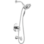 Delta Altado Monitor 17 Series Pressure Balanced Tub and Shower with Integrated Volume Control and 2-in-1 Shower Head Hand Shower - Less Rough-In Valve Chrome