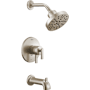 Delta Altado Monitor 17 Series Dual Function Pressure Balanced Tub and Shower with Integrated Volume Control - Less Rough-In Valve Brilliance Stainless