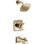 Delta Ashlyn Monitor 17 Series Dual Function Pressure Balanced Tub and Shower with Integrated Volume Control - Less Rough-In Valve Champagne Bronze