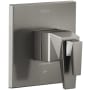 Delta Trillian TempAssure 17T Series Dual Function Thermostatic Mixing Valve Trim Only with Integrated Volume Control - Less Rough-In Valve Lumicoat Black Stainless