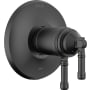 Delta Broderick TempAssure 17T Series Dual Function Thermostatic Mixing Valve Trim Only with Integrated Volume Control - Less Rough-In Valve Matte Black