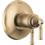 Delta Broderick TempAssure 17T Series Dual Function Thermostatic Mixing Valve Trim Only with Integrated Volume Control - Less Rough-In Valve Lumicoat Champagne Bronze