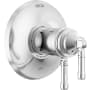 Delta Broderick TempAssure 17T Series Dual Function Thermostatic Mixing Valve Trim Only with Integrated Volume Control - Less Rough-In Valve Lumicoat Chrome