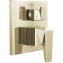 Delta Trillian 14 Series Pressure Balanced Valve Trim with 3 Function Diverter for Two Shower Applications - Less Rough-In Lumicoat Polished Nickel