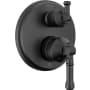 Delta Broderick 14 Series Pressure Balanced Valve Trim with Integrated 3 Function Diverter for Two Shower Applications - Less Rough-In Matte Black