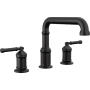 Delta Broderick Double Handle Deck Mount Roman Tub Filler - Less Handles and Rough-In Matte Black