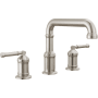 Delta Broderick Double Handle Deck Mount Roman Tub Filler - Less Handles and Rough-In Lumicoat Stainless