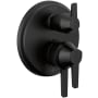 Delta Galeon 17 Series Pressure Balanced Valve Trim with Integrated Volume Control and 3 Function Diverter for Two Shower Applications - Less Rough-In Matte Black