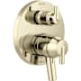 Delta Trinsic 17 Series Pressure Balanced Valve Trim with Integrated Volume Control and 6 Function Diverter for Three Shower Applications - Less Rough-In Brilliance Polished Nickel