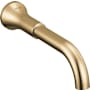 Delta Trinsic 1.2 GPM Wall Mounted Widespread Bathroom Faucet - Less Handles, Rough-In and Drain Assembly Champagne Bronze