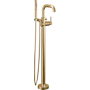 Delta Trinsic Floor Mounted Tub Filler with Integrated Diverter and Hand Shower - Less Rough-In Valve Champagne Bronze