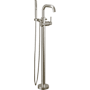 Delta Trinsic Floor Mounted Tub Filler with Integrated Diverter and Hand Shower - Less Rough-In Valve Brilliance Stainless