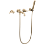 Delta Broderick Two Handle Wall Mounted Tub Filler with Hand Shower - Less Handles and Rough-In Lumicoat Champagne Bronze