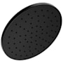 Delta Modern 1.75 GPM Single Function Round Rain Shower Head with Touch-Clean Sprayhead Matte Black