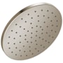 Delta Modern 1.75 GPM Single Function Round Rain Shower Head with Touch-Clean Sprayhead SpotShield Brushed Nickel