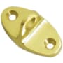 Deltana Contemporary Cabin Eye for Cabin Hooks Lifetime Polished Brass