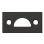 Deltana 1-7/8" Tall Mortise Strike Plate for Surface Bolts Oil Rubbed Bronze