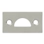Deltana 1-7/8" Tall Mortise Strike Plate for Surface Bolts Satin Nickel
