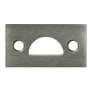 Deltana 1-7/8" Tall Mortise Strike Plate for Surface Bolts Antique Nickel