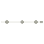 Deltana Solid Brass 18" Modern Surface Bolt Brushed Nickel