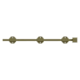 Deltana Solid Brass 18" Modern Surface Bolt Antique Brass