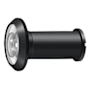 Deltana UL Listed 1-3/16" Diameter Solid Brass Door Viewer Black