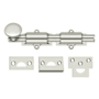 Deltana 6" Heavy Duty Surface Bolt Polished Nickel