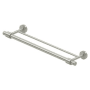 Deltana BSS Modern 24" Double Towel Bar with Solid Brass Construction Satin Nickel