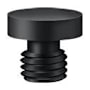 Deltana Button Tip Cabinet Hinge Finial Black