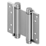 Deltana 4" x 5" Spring Square Corner Double Action Door Hinge - Single Hinge Brushed Stainless Steel