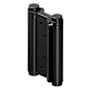 Deltana 5" x 6" Spring Square Corner Double Action Door Hinge - Single Hinge Black