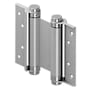 Deltana 5" x 6" Spring Square Corner Double Action Door Hinge - Single Hinge Brushed Stainless Steel