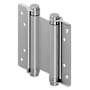 Deltana 6" x 6-1/8" Spring Square Corner Double Action Door Hinge - Single Hinge Brushed Stainless Steel