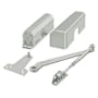 Deltana Aluminum Adjustable Size 1-4 Surface Mount Commercial Door Closer Aluminum