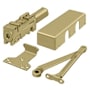 Deltana Cast Iron Adjustable Size 1-6 Surface Mount Commercial Door Closer Gold