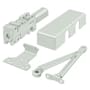 Deltana Cast Iron Adjustable Size 1-6 Surface Mount Commercial Door Closer White