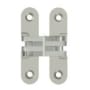 Deltana 2-3/4" x 5/8" Adjustable Invisible Door Hinge with 180 Degree Opening Angle - Pair Satin Nickel