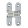 Deltana 2-3/4" x 5/8" Adjustable Invisible Door Hinge with 180 Degree Opening Angle - Pair Satin Chrome