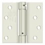 Deltana 4" x 4" Square Corner Mortise Spring Hinge Prime Coated White