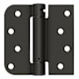 Deltana 4" x 4" Ball Bearing 5/8" Radius Corner, Square Corner Spring Hinge - Single Hinge Oil Rubbed Bronze