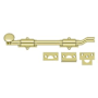 Deltana 10" Heavy Duty Offset Surface Bolt Unlacquered Brass