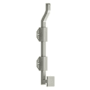 Deltana Solid Brass 10" Modern Offset Surface Bolt Brushed Nickel
