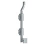 Deltana Solid Brass 10" Modern Offset Surface Bolt Brushed Chrome