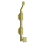 Deltana Solid Brass 10" Modern Offset Surface Bolt Polished Brass
