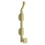 Deltana Solid Brass 10" Modern Offset Surface Bolt Unlacquered Brass